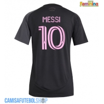 Camisa de time de futebol Inter Miami Lionel Messi #10 Replicas 2º Equipamento Feminina 2025-26 Manga Curta